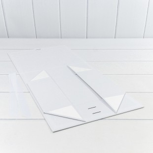 Коробка Прямоугольная 28,2*20*9,2 складная на магнитах Белый 1/48 Арт: 721226/417