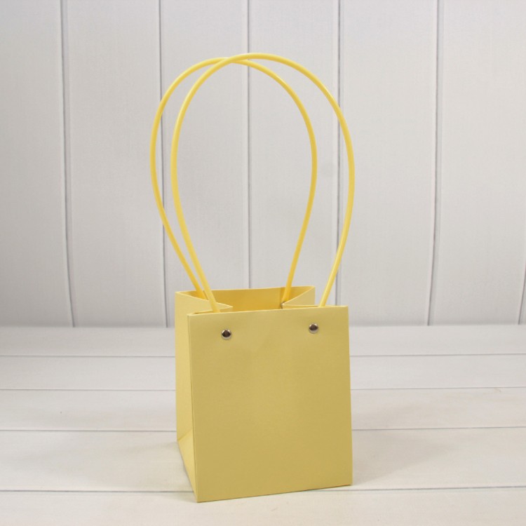 Пакет подарочный "Ваза для цветов" 15*13*13 Песочный 1/10 1/120 Арт: 000170P/7499