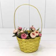 Корзина плетёная Круглая 16*10/30 с ручкой "Береста" (ассортимент) 1/240 Арт: 420-200 - Корзина плетёная Круглая 16*10/30 с ручкой "Береста" (ассортимент) 1/240 Арт: 420-200