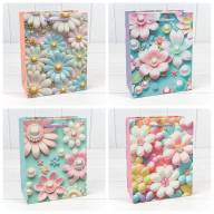 Пакет подарочный с блёстками "Цветы" (микс 262) 18*23*10 210г 1/20 1/360 Арт: 000262E - Пакет подарочный с блёстками "Цветы" (микс 262) 18*23*10 210г 1/20 1/360 Арт: 000262E