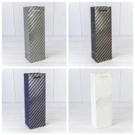 Пакет подарочный с тиснением &quot;Полосы&quot; (микс 264) 12*10*35 210г 1/20 1/240 Арт: 000264M - Пакет подарочный с тиснением "Полосы" (микс 264) 12*10*35 210г 1/20 1/240 Арт: 000264M