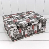 Коробки Прямоугольные Набор 1/15 42,5*33*17,6 "Лондон" 1/2 Арт: 721902/595