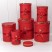 Коробки Цилиндр Набор 1/6 21*25,5 "Flowers for you" Красный 1/8 Арт: 720950/3