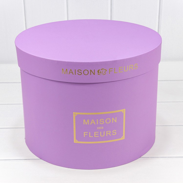 Коробки Круглые Набор 1/5 30*22,5 "Maison des Fleurs" Сиреневый 1/4 Арт: 7219006/1537