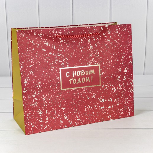 Пакет подарочный "Новый год" (406) 32*26*13 1/20 1/120 Арт: 300406CA