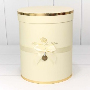 Коробки Цилиндр Набор 1/6 21*25,5 "Flowers for you" Бежевый 1/8 Арт: 720950/7