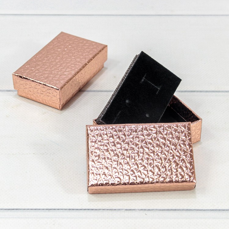 Коробка Прямоугольная 8*5*2,5 "Кожа крокодила" Бронзовый 1/24 1/360 Арт: 62658/1