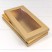 Коробка Прямоугольная 30*15,5*4,5 с окошком Крафт 1/40 Арт: 7225/4