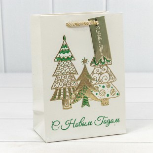 Пакет подарочный "Новый год" (микс 434) 14*20*8 210г 1/20 1/480 Арт: 300434G