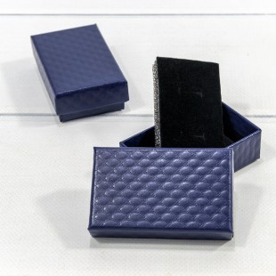 Коробка Прямоугольная 8*5*2,5 "Ромбики-2" Синий 1/24 1/360 Арт: 62785/5