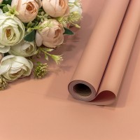 Плёнка 0,58*10м 255г матовая "Корейская" 65мкм Серо-оранжевый 1/30 Арт: 1638/7513