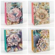 Пакет подарочный с 3D аппликацией "Цветы" (микс 257) 18*23*10 210г 1/20 1/360 Арт: 000257E - Пакет подарочный с 3D аппликацией "Цветы" (микс 257) 18*23*10 210г 1/20 1/360 Арт: 000257E