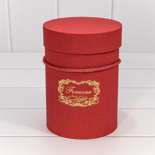Коробки Цилиндр Набор 1/2 14*19 "Forever" Красный 1/24 Арт: 7212018/0032