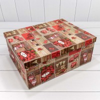 Коробки Прямоугольные Набор 1/15 42,5*33*17,6 "Коллаж из сердец" 1/2 Арт: 721902/1216