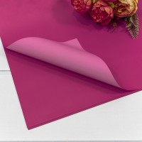 Плёнка в листах 55*55 (20 шт.) матовая двухсторонняя 65мкм Малиново-розовый/Розовый 1/60 Арт: 1631/213