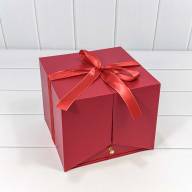Коробка Квадратная 21*21*18 &quot;Сюрприз&quot; Красный 1/8 Арт: 721608/3 - Коробка Квадратная 21*21*18 "Сюрприз" Красный 1/8 Арт: 721608/3