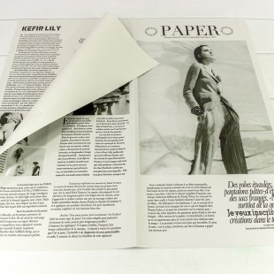 Плёнка в листах 56,5*56,5 (20 шт.) матовая "Газета PAPER" 65мкм Серый 1/60 Арт: 1615/CG1