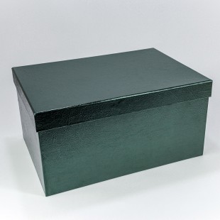 Коробки Прямоугольные Набор 1/10 50*35*25 "Текстура" Тёмно-зелёный 1/1 Арт: 7210808/0130