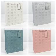 Пакет подарочный с тиснением "Квадратики" (микс) 26*32*13 210г 1/20 1/240 Арт: 000881C - Пакет подарочный с тиснением "Квадратики" (микс) 26*32*13 210г 1/20 1/240 Арт: 000881C