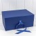 Коробка Прямоугольная 39*28*17,8 складная на магнитах "Люкс" Синий 1/20 Арт: 730229/0124