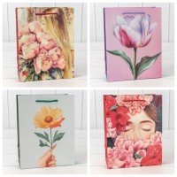 Пакет подарочный "Цветы" (микс 398) 18*23*10 210г 1/20 1/360 Арт: 000398E