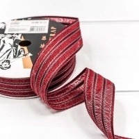 Лента полиэстер в полоску 2,6 см